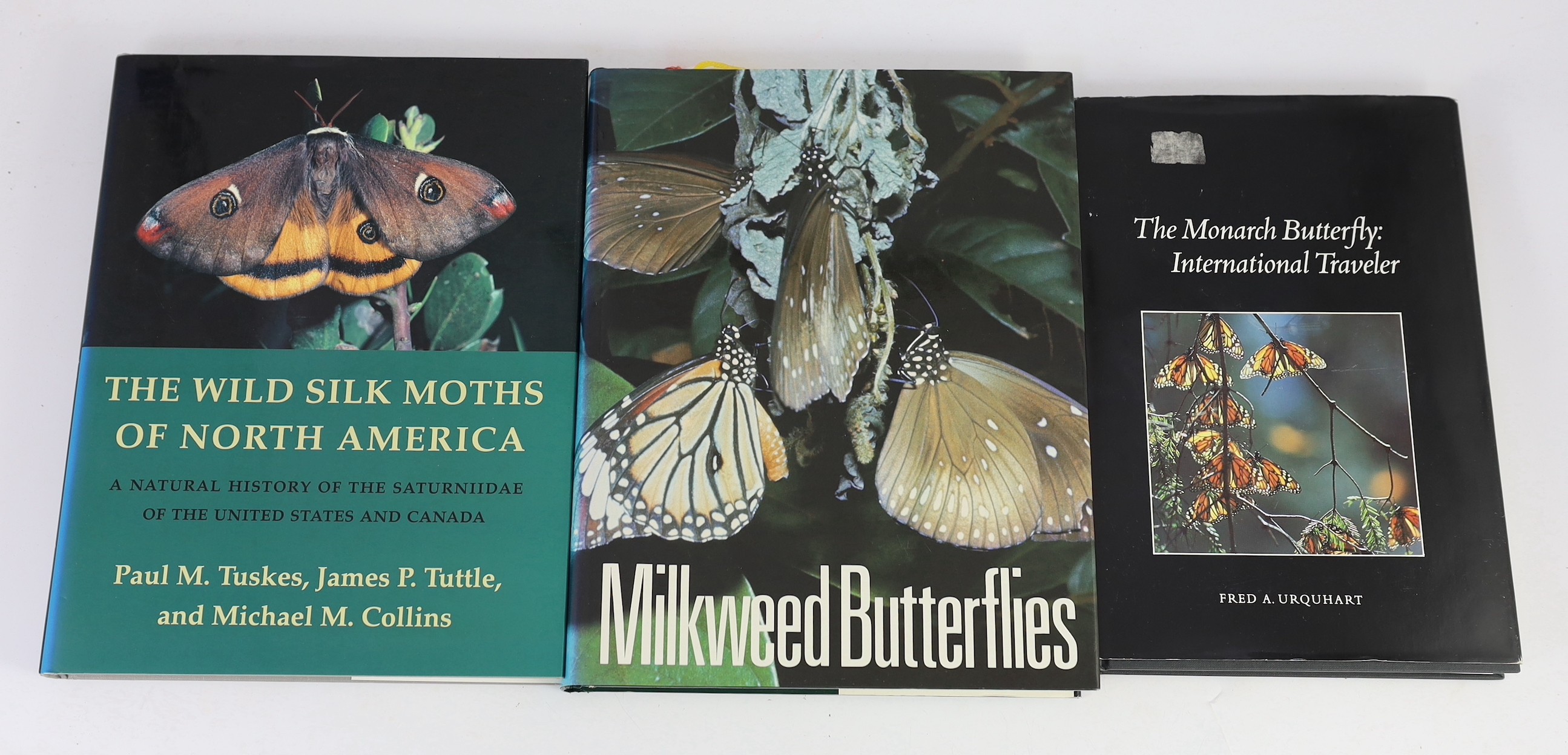 Tuskes, Paul M. et al - The Wild Silk Moths of North America, 4to, with d/j, 1996; Ackery, P.R. and Vane-Wright, R.I - Milkweed Butterflies, their Cladistics and Biology, signed by the latter, 4to, with d/j, British Muse